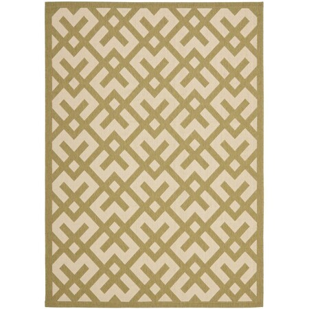 Safavieh Courtyard Power Loomed Rectangle Rug Beige & Green - 2 ft. x 3 ft.-7 in. CY6915-244-2